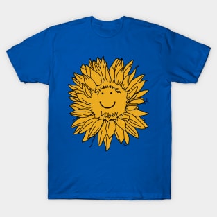 Summer Vibes Yellow Sunflower T-Shirt